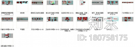 [广东]云浮某花园洋房标准层样板间竣工图施工图下载【ID:180758175】