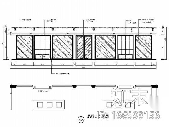 [嘉兴]某企业办公楼大堂及展厅室内装修图（含效果图）cad施工图下载【ID:166993156】