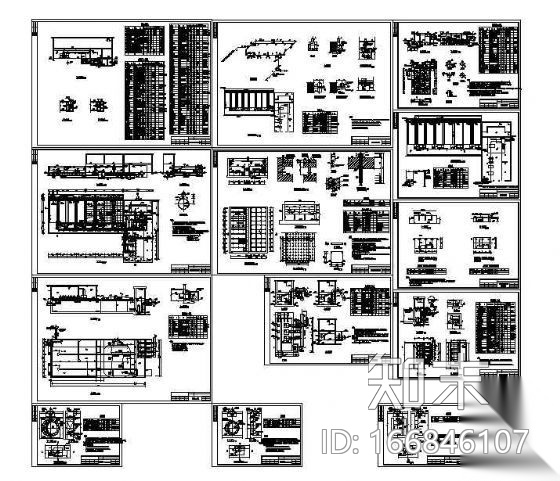 某市再生水厂工程施工图cad施工图下载【ID:166846107】