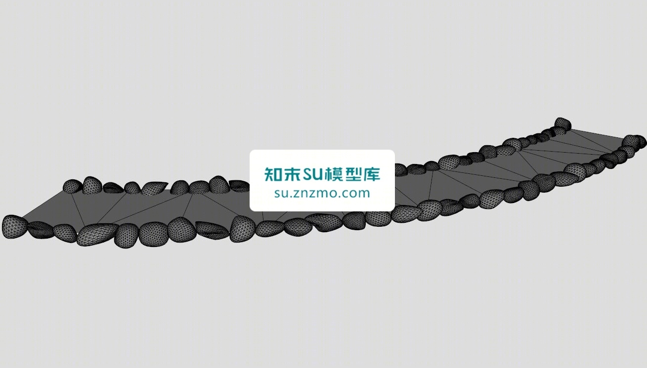 石子路的SU模型下载【ID:148482251】