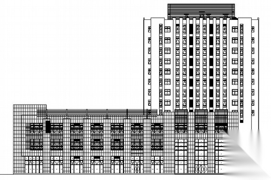 上海某货运交易中心建筑结构水电暖民防设计施工图（带效...cad施工图下载【ID:167236165】