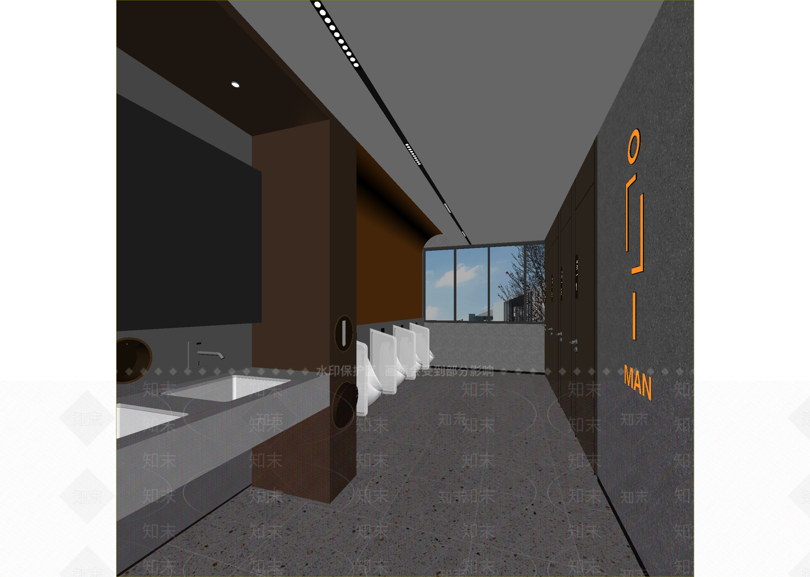 现代酒店卫生间3D模型下载【ID:1215072955】