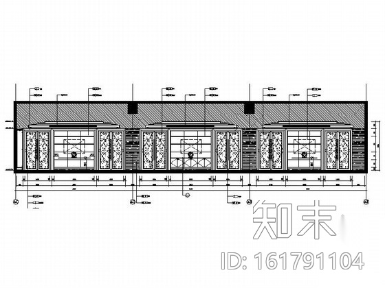 [厦门]豪华五星级假日酒店宴会厅竣工图cad施工图下载【ID:161791104】