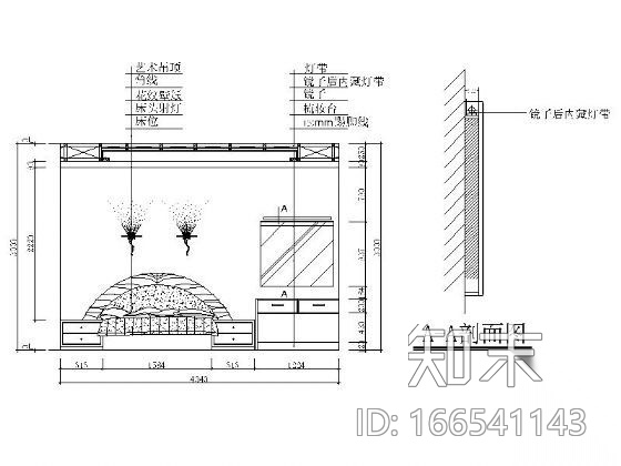 [学生作业]四居室装修设计图cad施工图下载【ID:166541143】