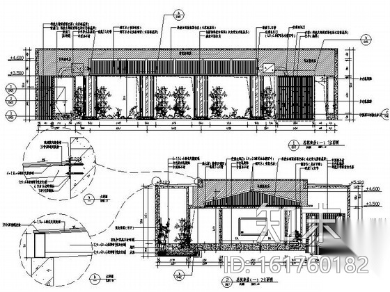 [武汉]自然静谧多主题度假山庄生态酒店餐厅施工图施工图下载【ID:161760182】