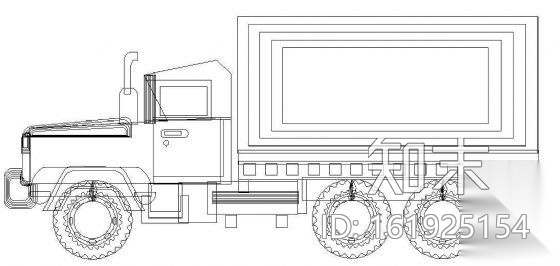 货车图块3cad施工图下载【ID:161925154】