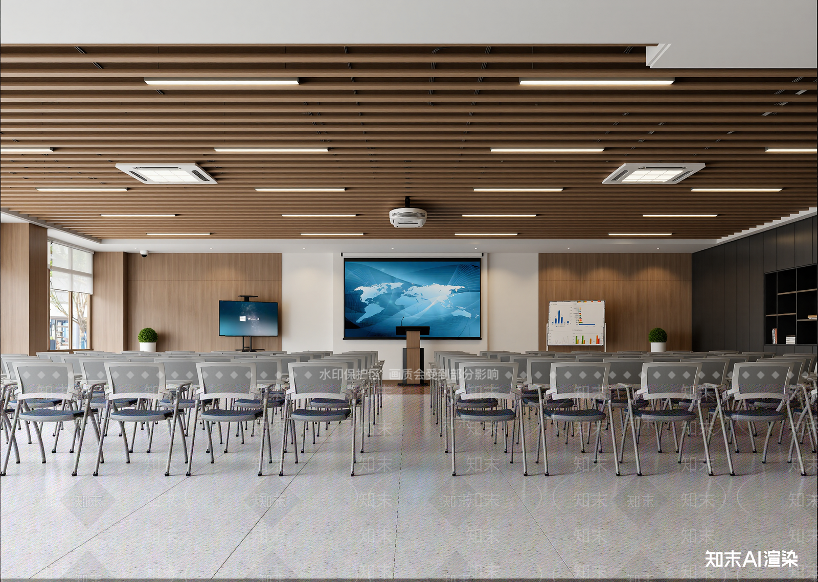 现代报告厅3D模型下载【ID:1215070498】