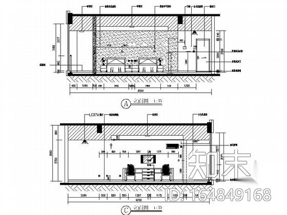 [天津]滨海新城阳光家园老年福利现代养护院装修施工图...cad施工图下载【ID:164849168】