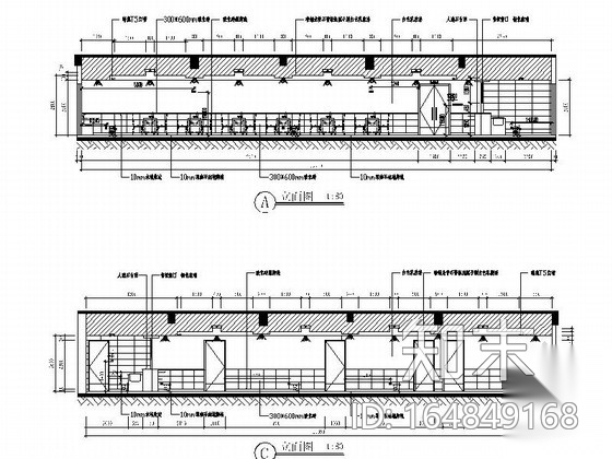 [天津]滨海新城阳光家园老年福利现代养护院装修施工图...cad施工图下载【ID:164849168】