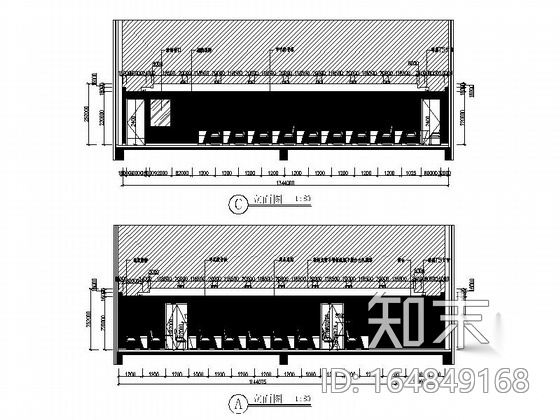 [天津]滨海新城阳光家园老年福利现代养护院装修施工图...cad施工图下载【ID:164849168】