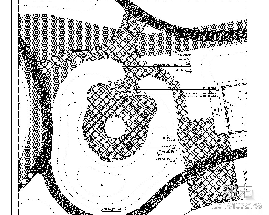 [河北]高层居住区景观设计全套施工图cad施工图下载【ID:161032146】