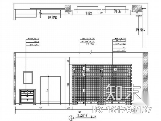 [南京]160平日韩风格服装店装修CAD施工图（含效果图）cad施工图下载【ID:161704137】