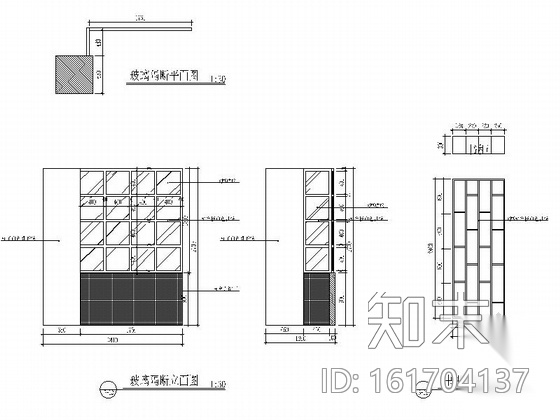 [南京]160平日韩风格服装店装修CAD施工图（含效果图）cad施工图下载【ID:161704137】
