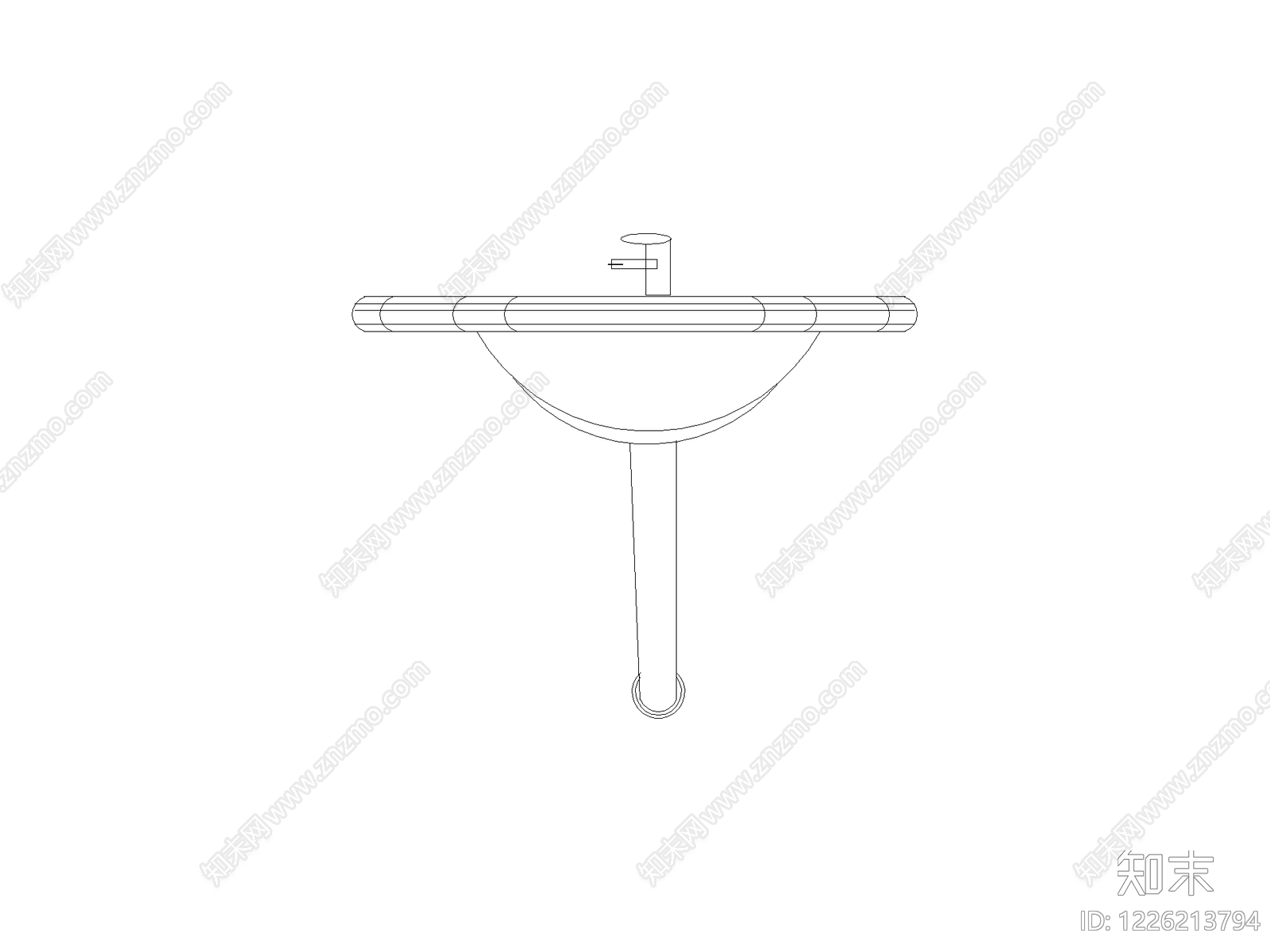 卫浴设施cad施工图下载【ID:1226213794】