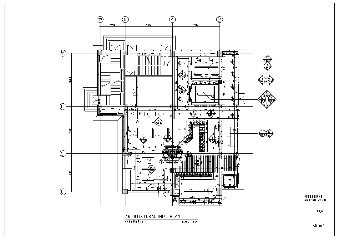 福建某全日制餐厅室内装修设计施工图cad施工图下载【ID:161777145】