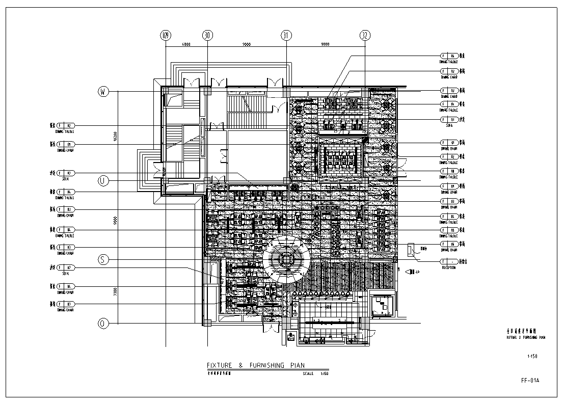 福建某全日制餐厅室内装修设计施工图cad施工图下载【ID:161777145】