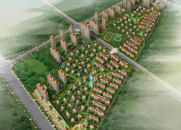 [江苏]欧陆风格小区规划方案文本施工图下载【ID:166232104】