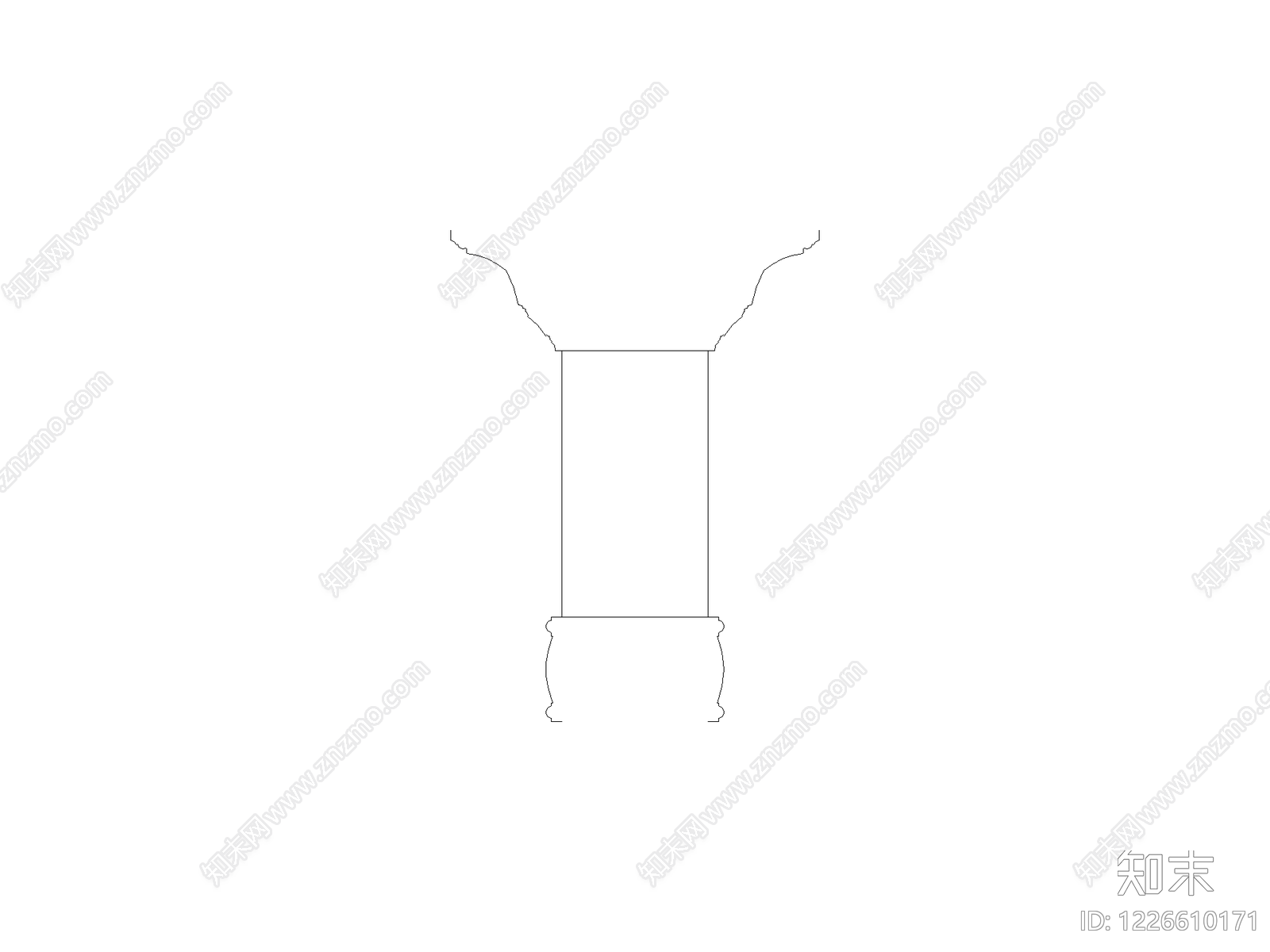 背景墙cad施工图下载【ID:1226610171】