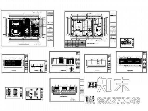 某办公楼总经理室装修图cad施工图下载【ID:968273049】