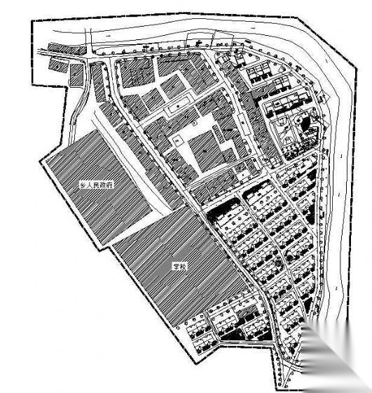 某镇新农村建设规划（2006-2016）cad施工图下载【ID:167970184】