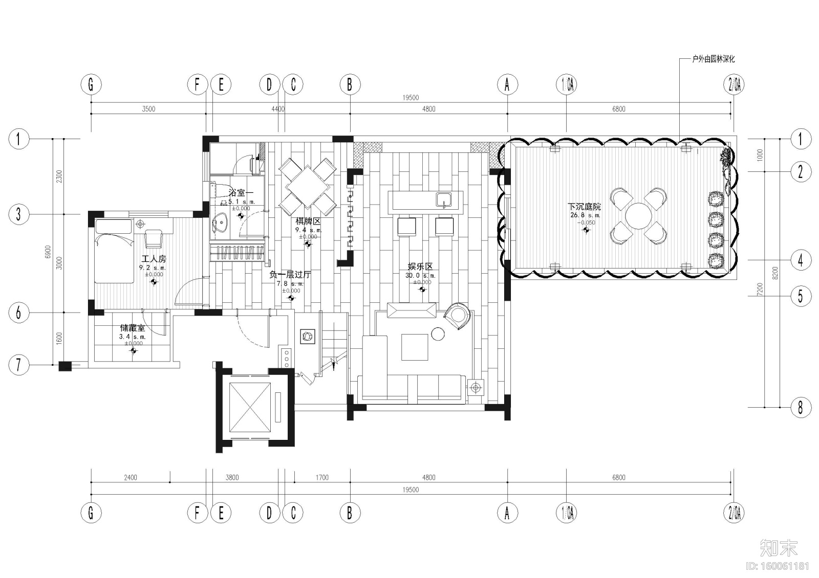 [南昌]新力铂园叠墅样板间+公区项目施工图cad施工图下载【ID:160061181】