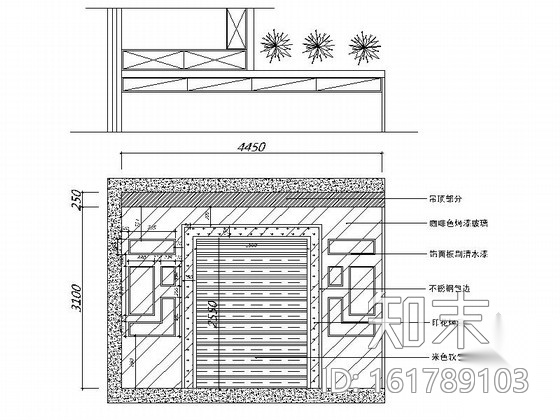 [上海]高档简约现代办公室室内装修施工图（含效果）cad施工图下载【ID:161789103】