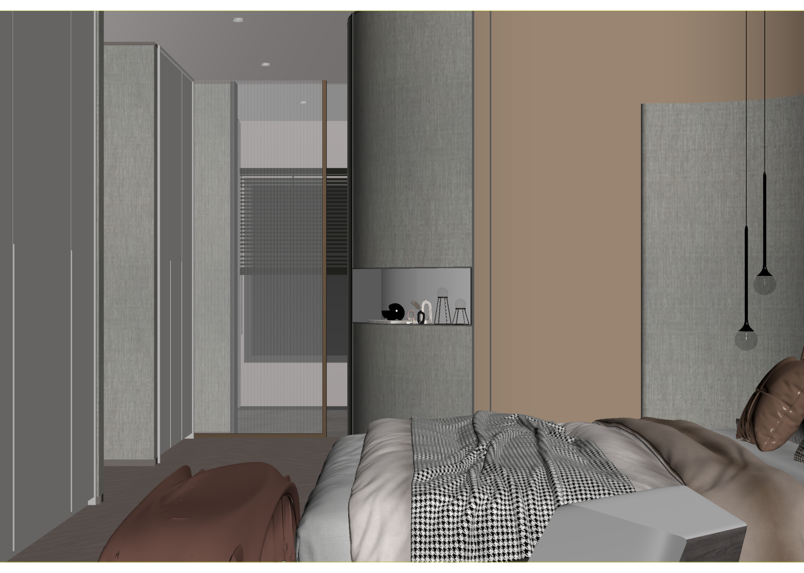现代酒店客房3D模型下载【ID:1215016111】