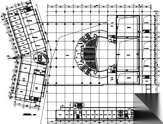 某五层剧场建筑初设图cad施工图下载【ID:165610176】