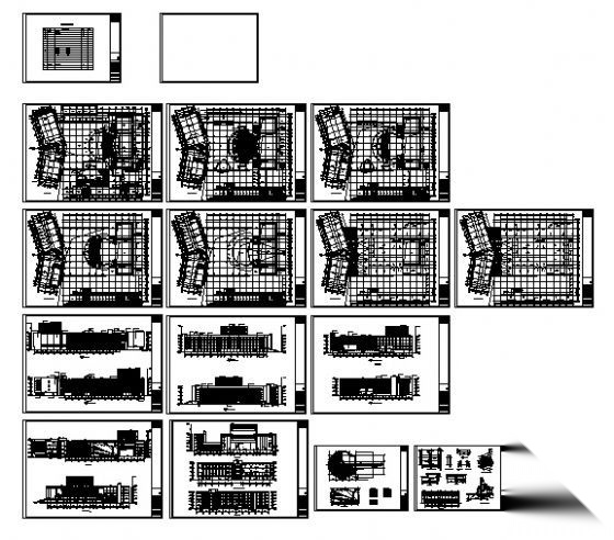 某五层剧场建筑初设图cad施工图下载【ID:165610176】