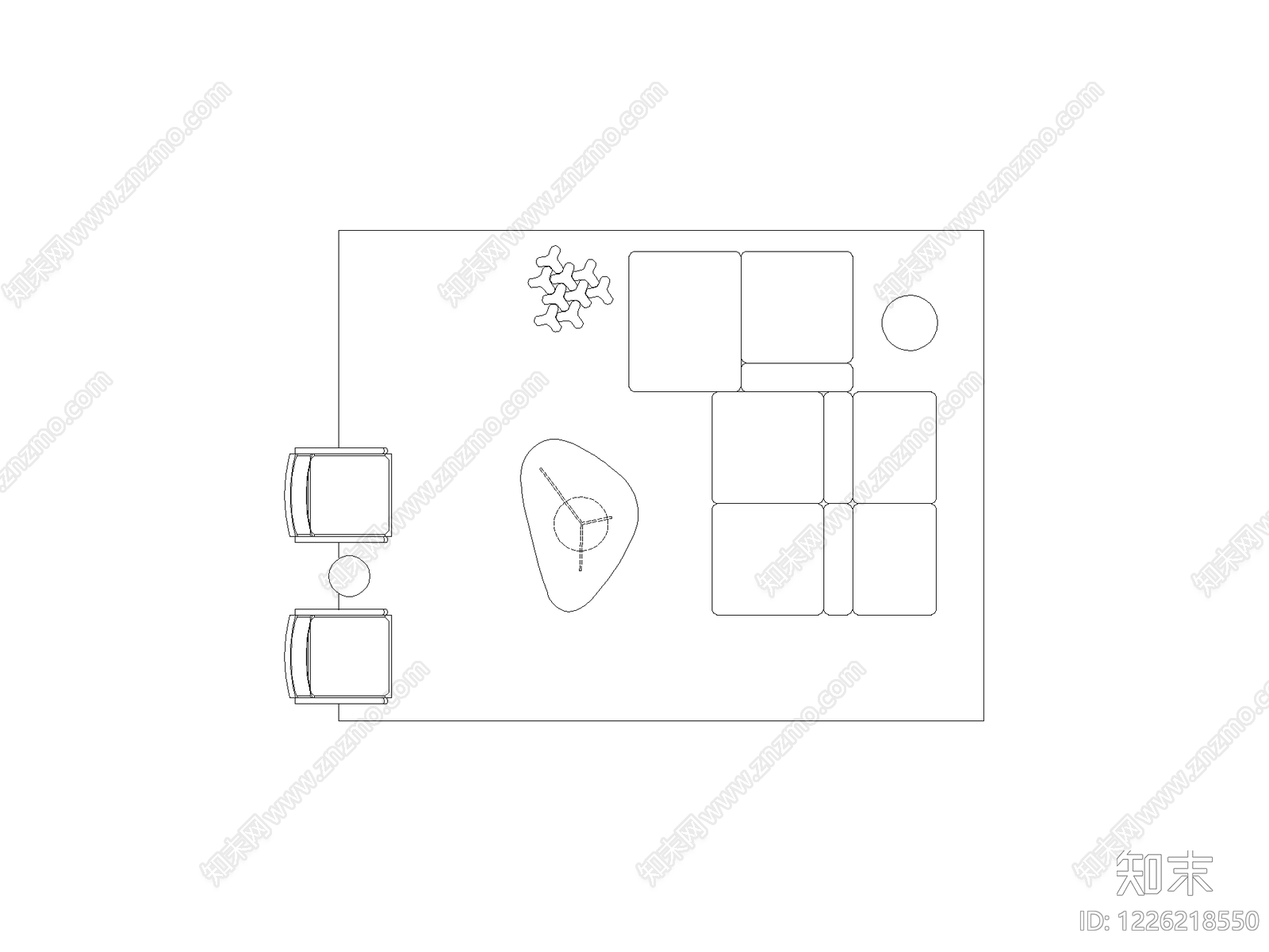 现代,极简家装图库CAD图纸