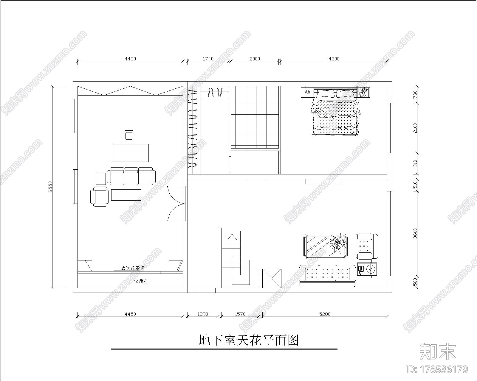 [北京]现代风格三居室复式房装修图（含实景图）施工图下载【ID:178536179】