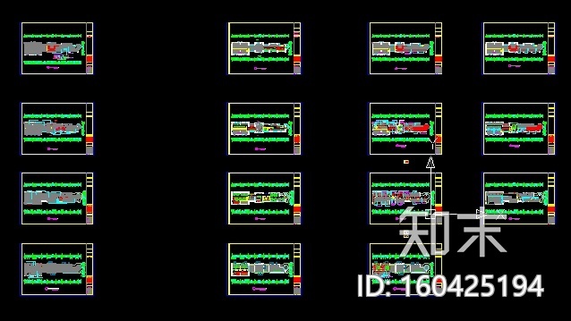 某川味餐饮火锅店室内装修设计施工图纸施工图下载【ID:160425194】