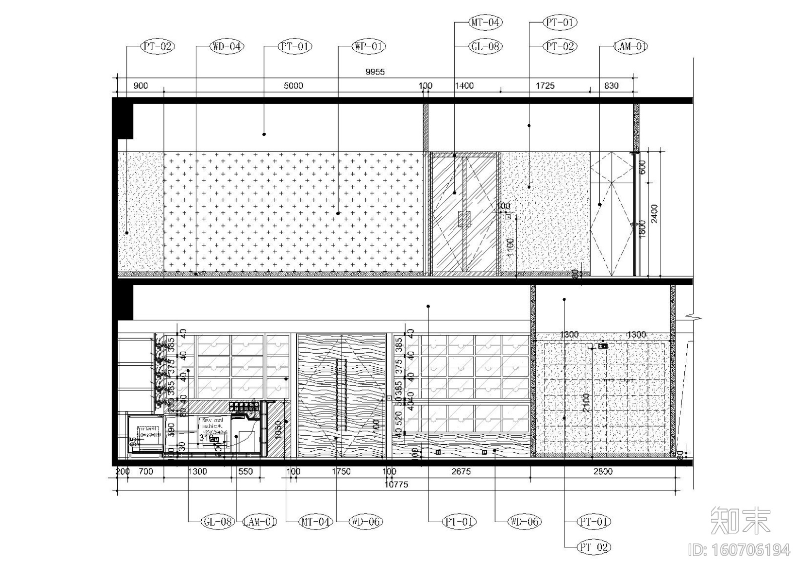 [上海]现代香港办公室施工图+SU模型+效果图cad施工图下载【ID:160706194】