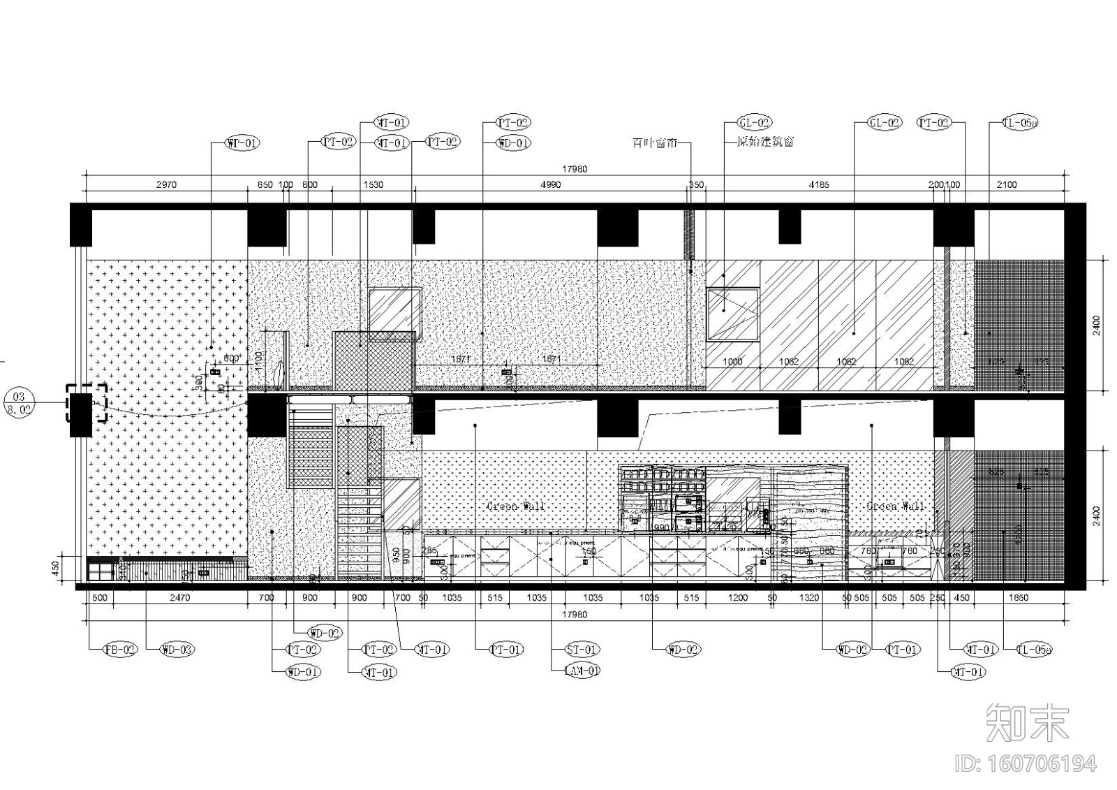 [上海]现代香港办公室施工图+SU模型+效果图cad施工图下载【ID:160706194】