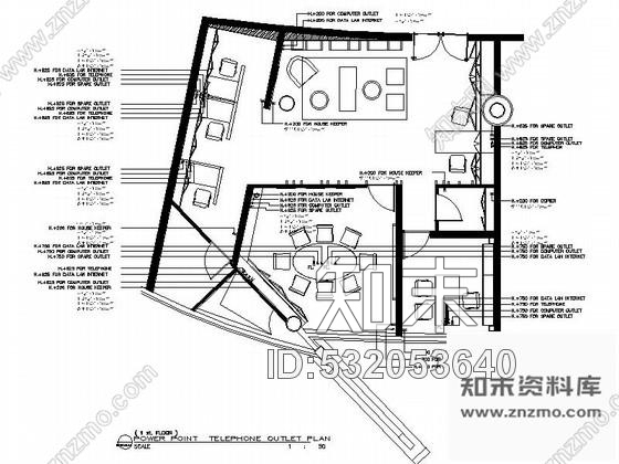 施工图五星假日酒店商务中心施工图cad施工图下载【ID:532053640】