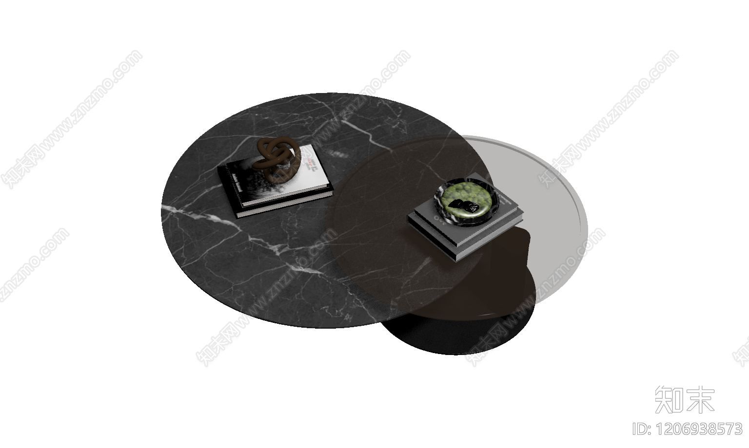 双层大理石茶几3D模型下载【ID:1206938573】
