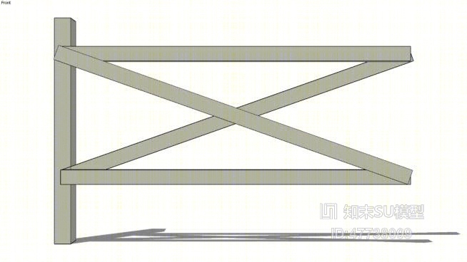 栏杆SU模型下载【ID:47738009】