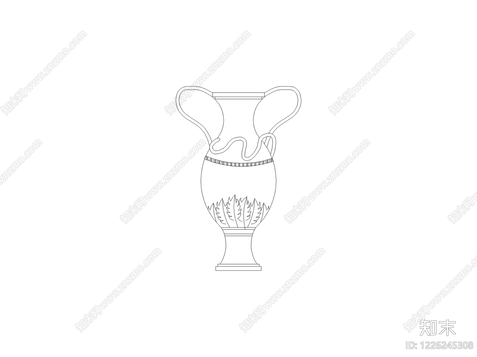 摆件cad施工图下载【ID:1226245308】