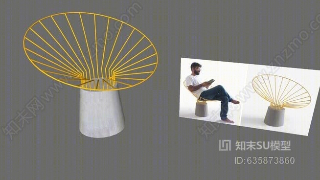 REO花园椅SU模型下载【ID:635873860】