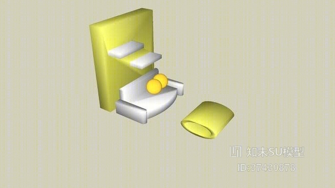 单人沙发SU模型下载【ID:317973765】