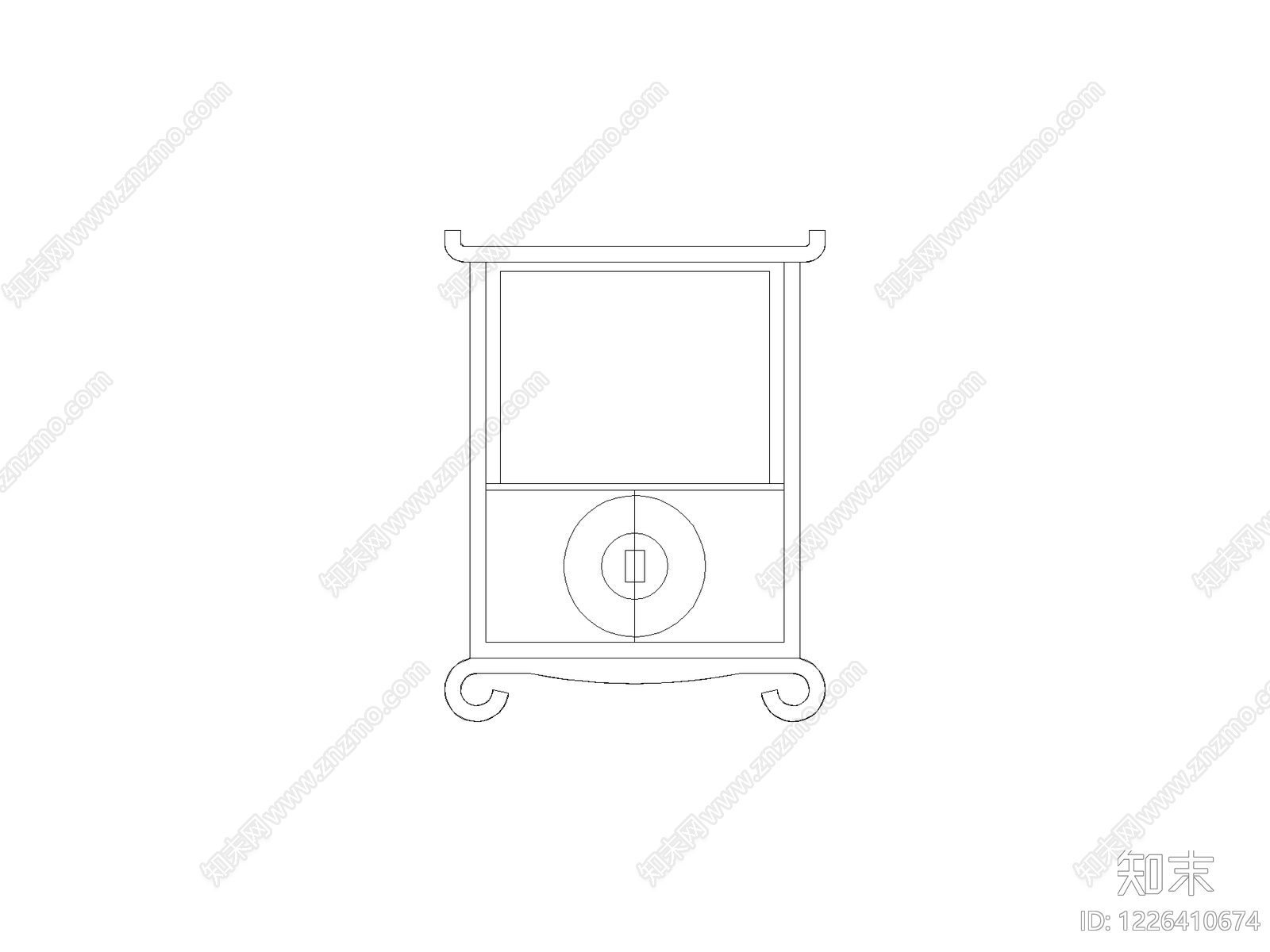 柜子平立面cad施工图下载【ID:1226410674】