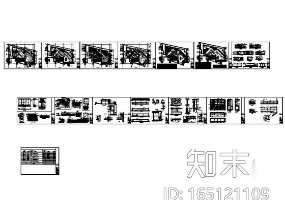 [北京]某酒店内极致酒吧装修图施工图下载【ID:165121109】