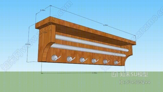 浴室吊架SU模型下载【ID:534589244】