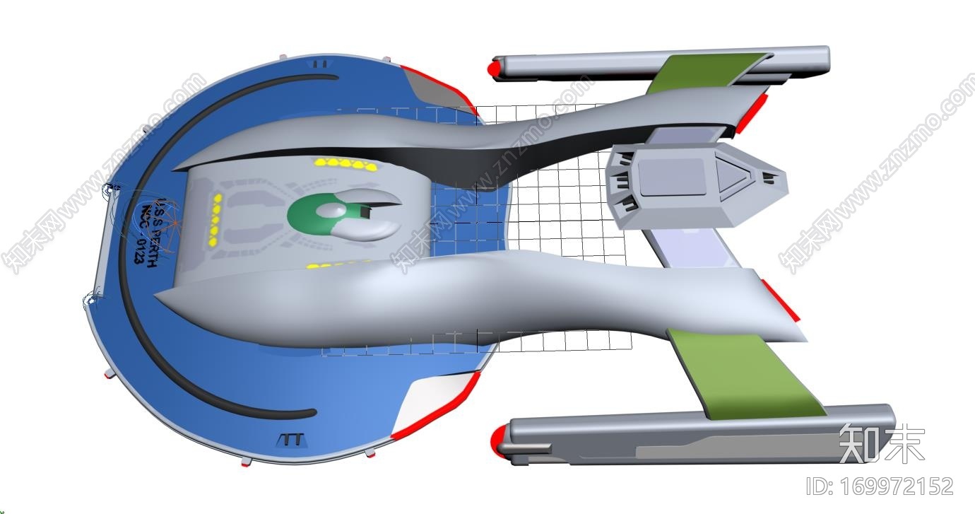 一个飞行器碟形飞船模型CG模型下载【ID:169972152】