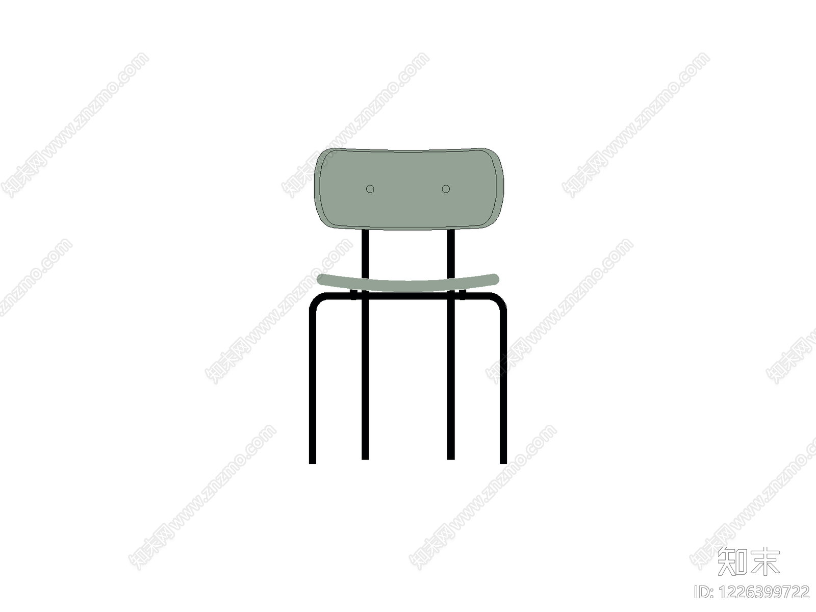 椅子cad施工图下载【ID:1226399722】