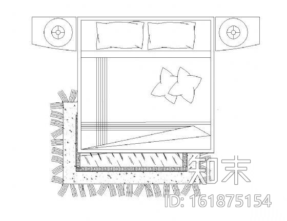 各式常用床图块集cad施工图下载【ID:161875154】