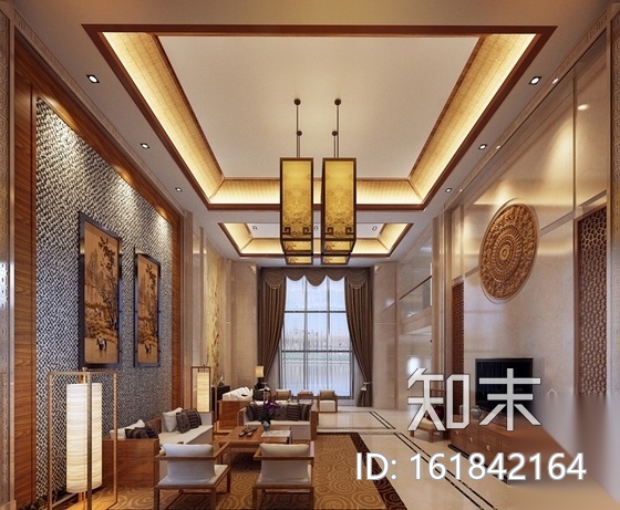 精品豪华中式四层别墅室内装修施工图cad施工图下载【ID:161842164】