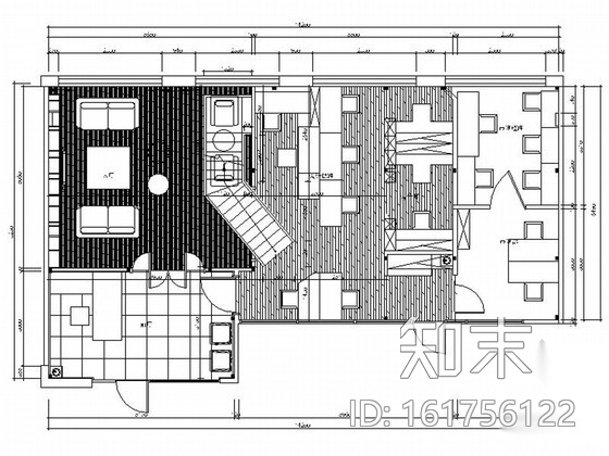 [上海]室内设计公司时尚现代办公室室内装修施工图（含效...施工图下载【ID:161756122】