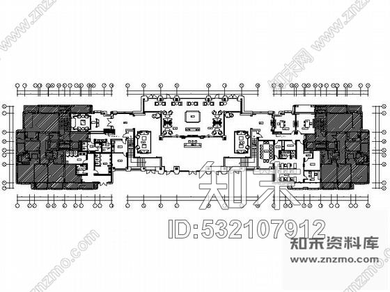 施工图浙江简欧风格销售中心室内装修施工图含实景高层典范小区，推荐！cad施工图下载【ID:532107912】