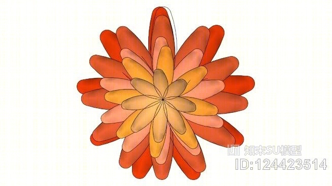 纸花SU模型下载【ID:124423514】